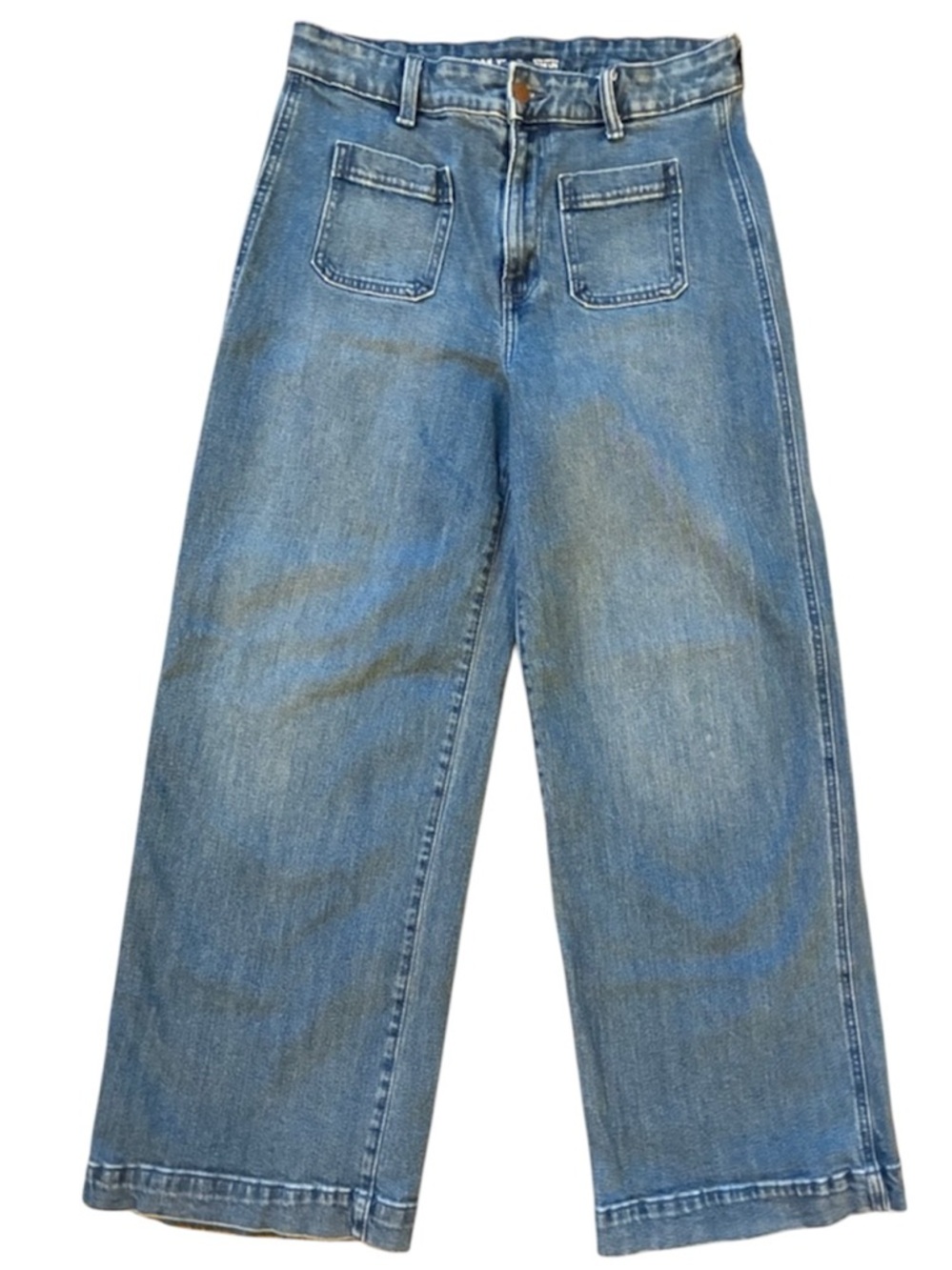 Wide leg extra high rise jeans size 10
